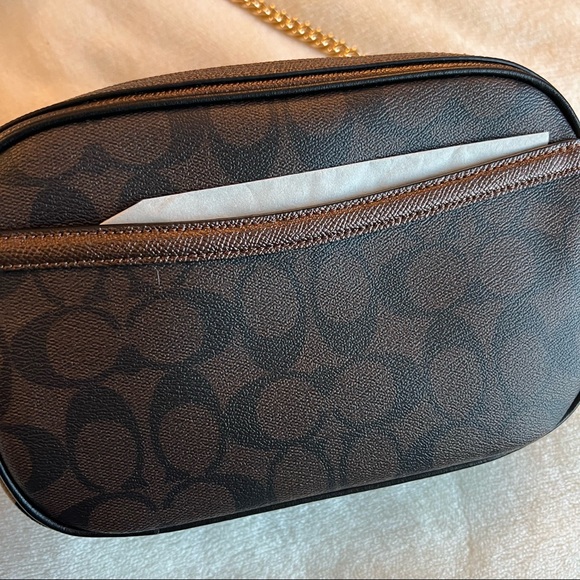 Coach Leopard F35083 Isla Chain Crossbody Signature - Picture 8 of 16